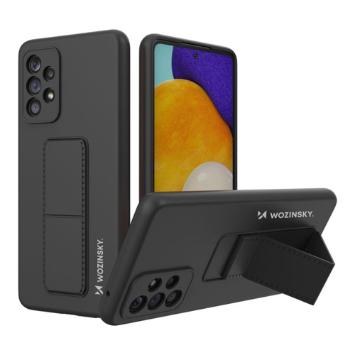 Bild von Wozinsky Kickstand Case für Samsung Galaxy A73 – Silikon Standhülle in Schwarz
