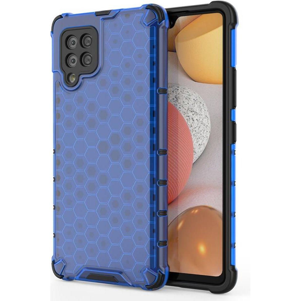 Bild von Hurtel Honeycomb Case armor cover with TPU Bumper for Samsung Galaxy A42 5G blue (Samsung Galaxy A42 5G), Smartphone Hülle, Blau