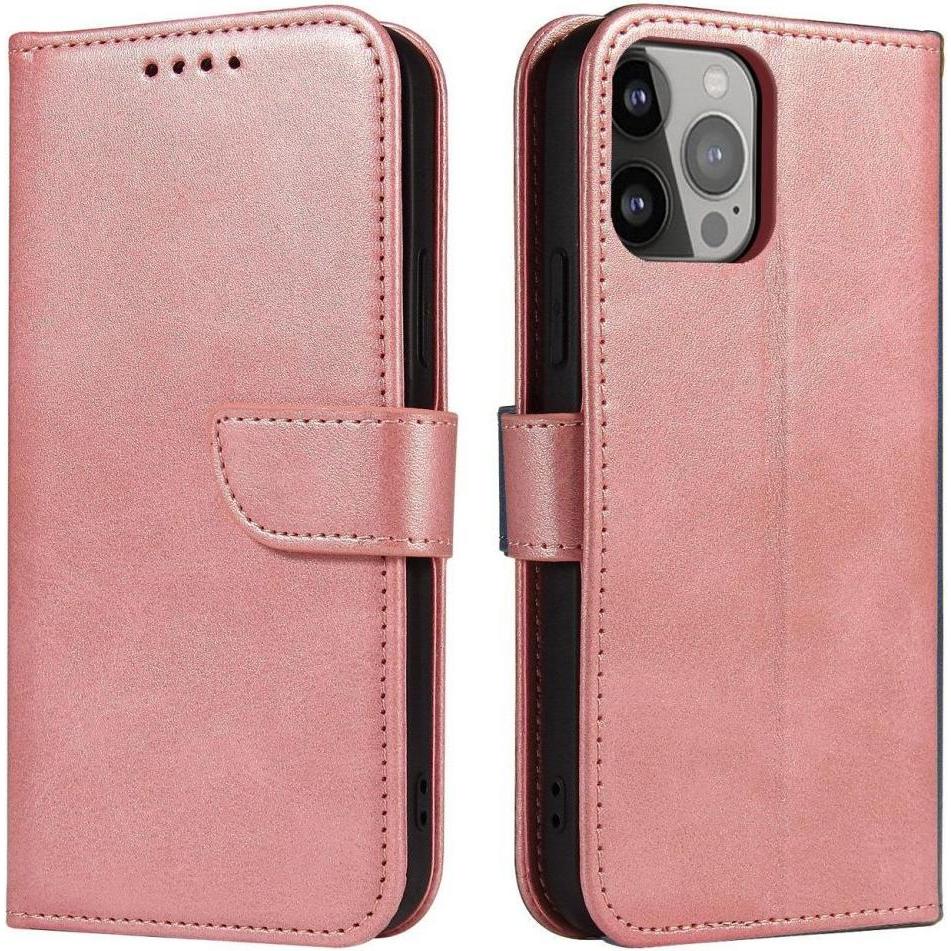 Bild von Hurtel Magnetische Hülle für Xiaomi Redmi Note 12 5G / Poco X5 5G Cover Flip Wallet Stand Pink (Xiaomi Redmi Note 12 5G), Smartphone Hülle, Rosa