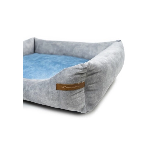 Bild von Rexproduct SoftColor Luxury Dog Bed in Grau Blau S
