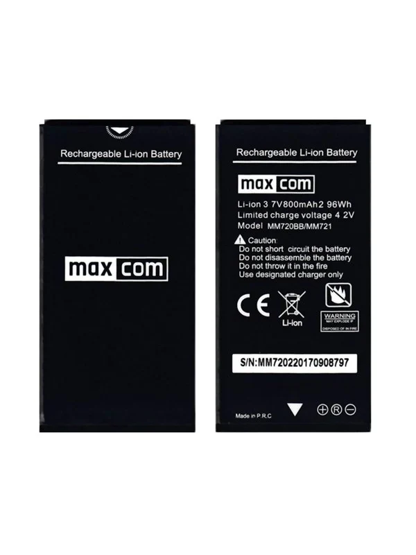 Bild von Maxcom Akku LI-ION MM720 (800 mAh), Batterien + Akkus