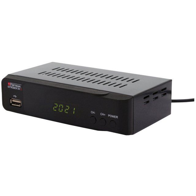 Bild von RED OPTICUM NYTROBOX AX S1 Sat Receiver mit Aufnahmefunktion I Digitaler Satelliten-Receiver HD 1080p - HDMI - SCART - USB - Coaxial Audio I 12V Netzteil ideal für Camping I DVB-S2 Receiver Schwarz