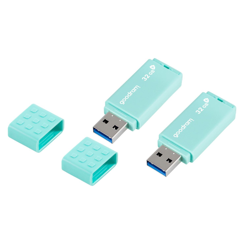 Bild von Goodram 2-PACK UME3-0320CRR11-2P USB Stick – 64 GB in Türkis