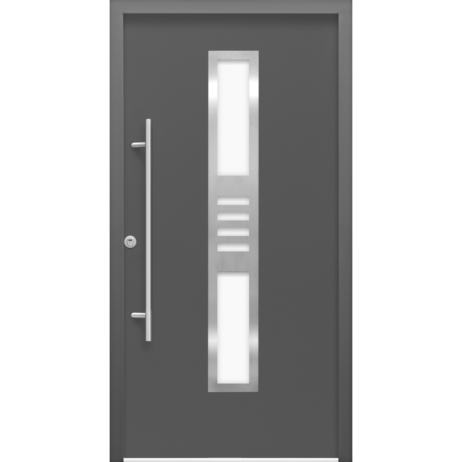 Bild von Sicherheits-Haustür ThermoSpace Köln Prime RC2 Anthr. 110 x 210 cm Anschlag L