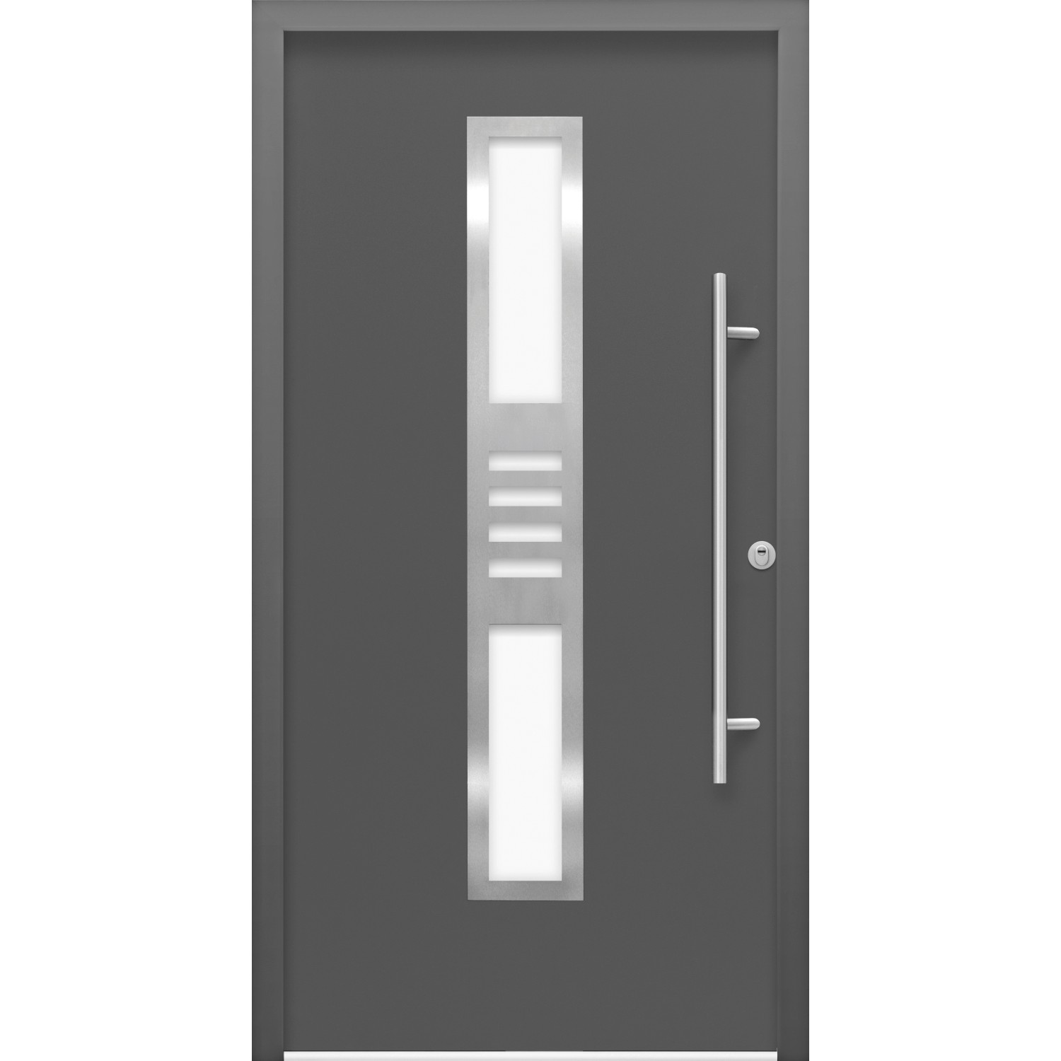 Bild von Sicherheits-Haustür ThermoSpace Köln Prime RC2 Komfort Anthr. 110 x 210 cm R
