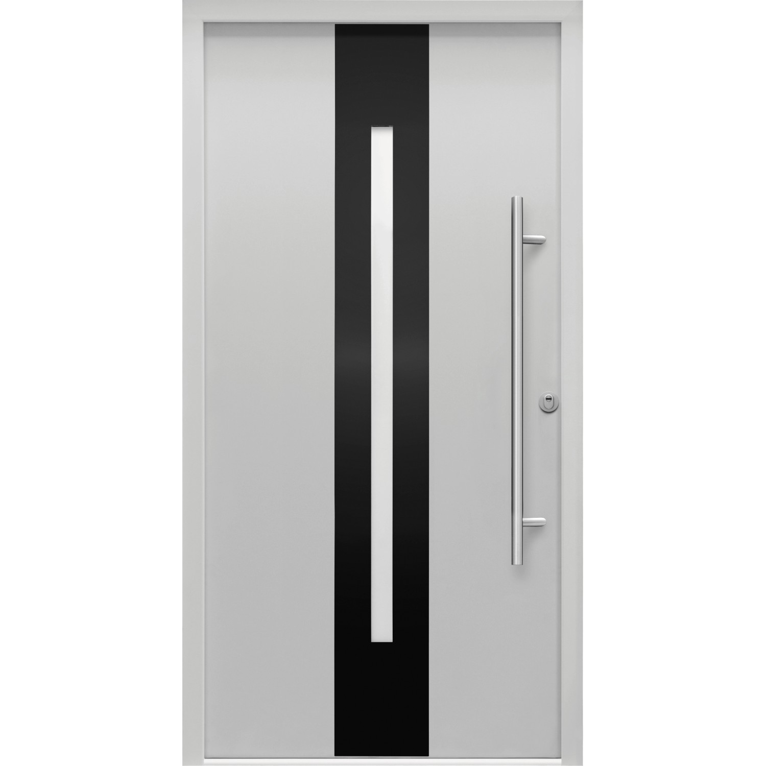 Bild von Sicherheits-Haustür ThermoSpace Prime Dublin RC2 Grau 100 x 210 cm Anschlag R