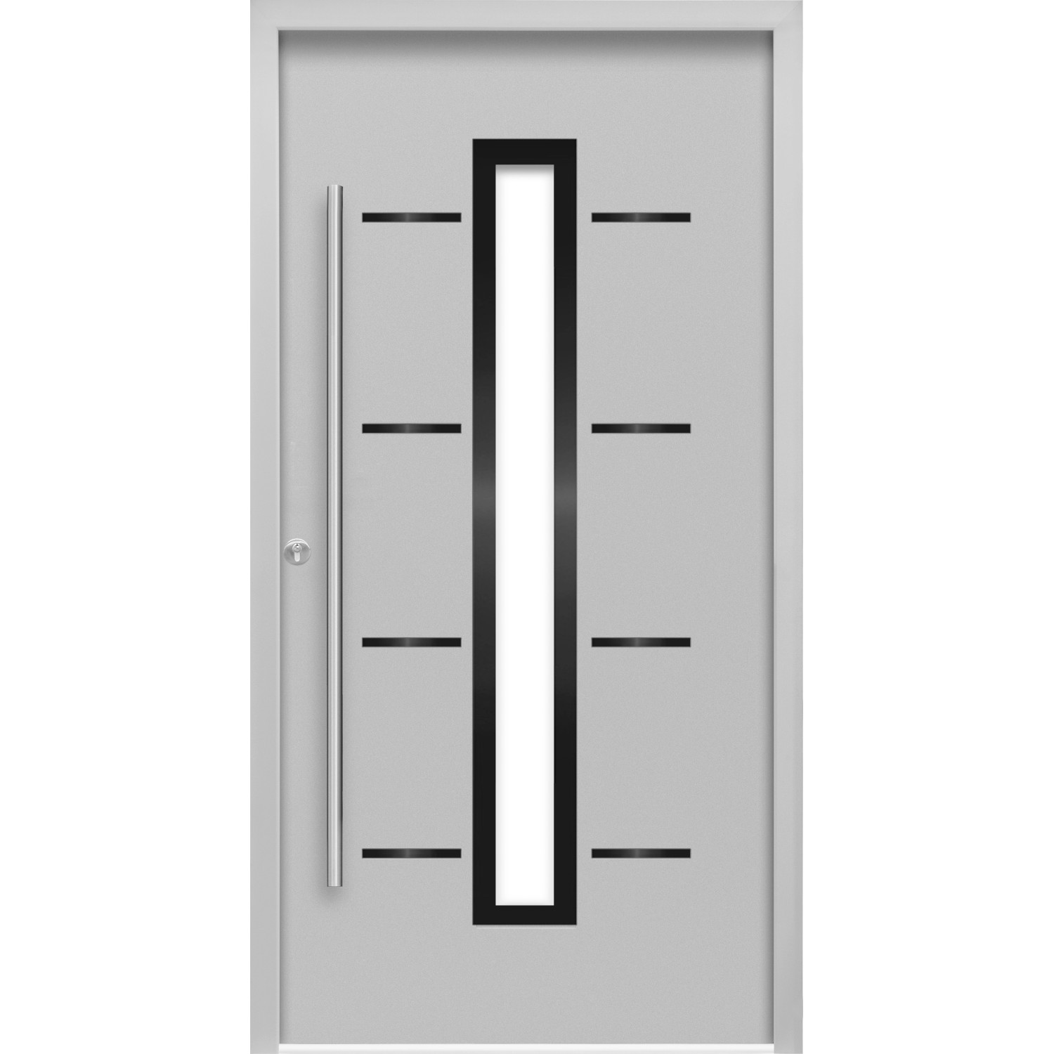 Bild von Haustür ThermoSpace Prime Milano 110 cm x 210 cm Grau Anschlag L