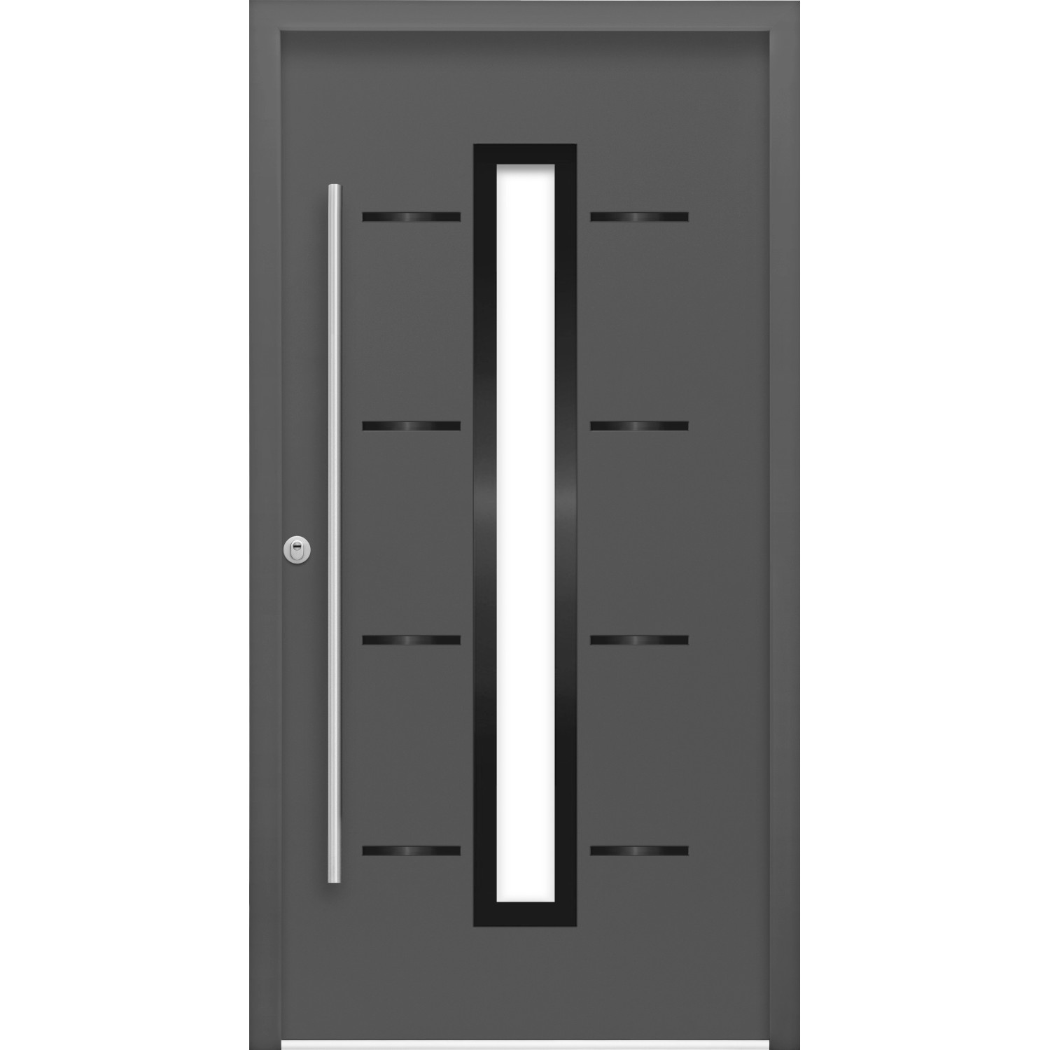 Bild von Sicherheits-Haustür ThermoSpace Prime Milano RC2 Komfort Anthr. 110x210 cm DIN L