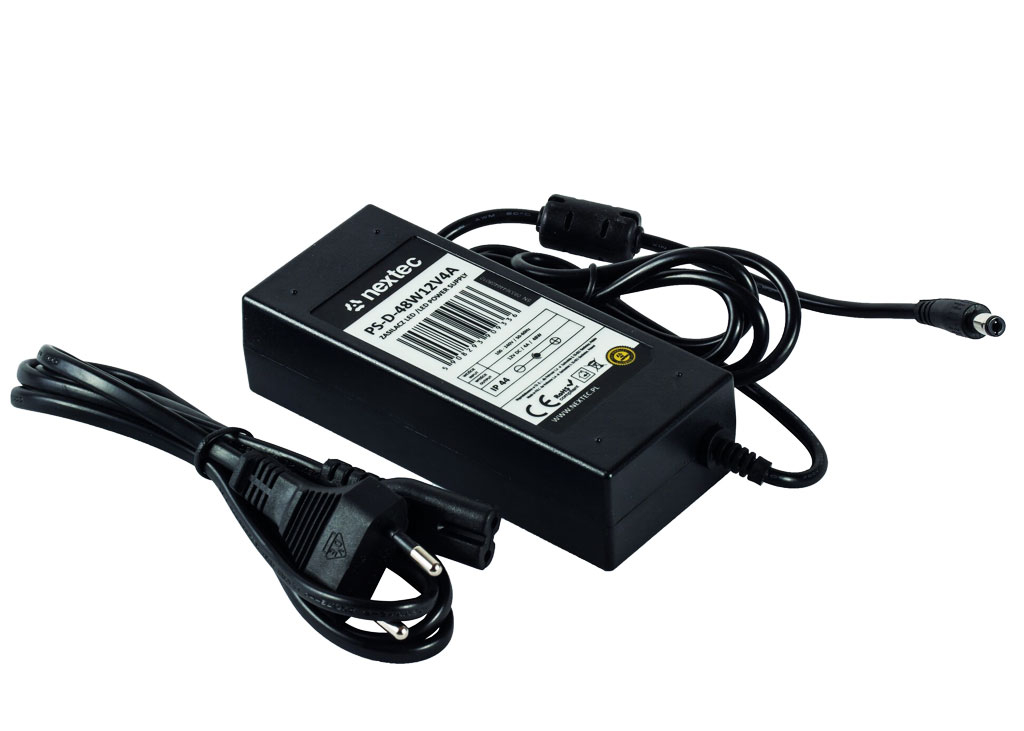 Bild von LED Stripes Trafo Steckernetzteil 4A 12V IP44