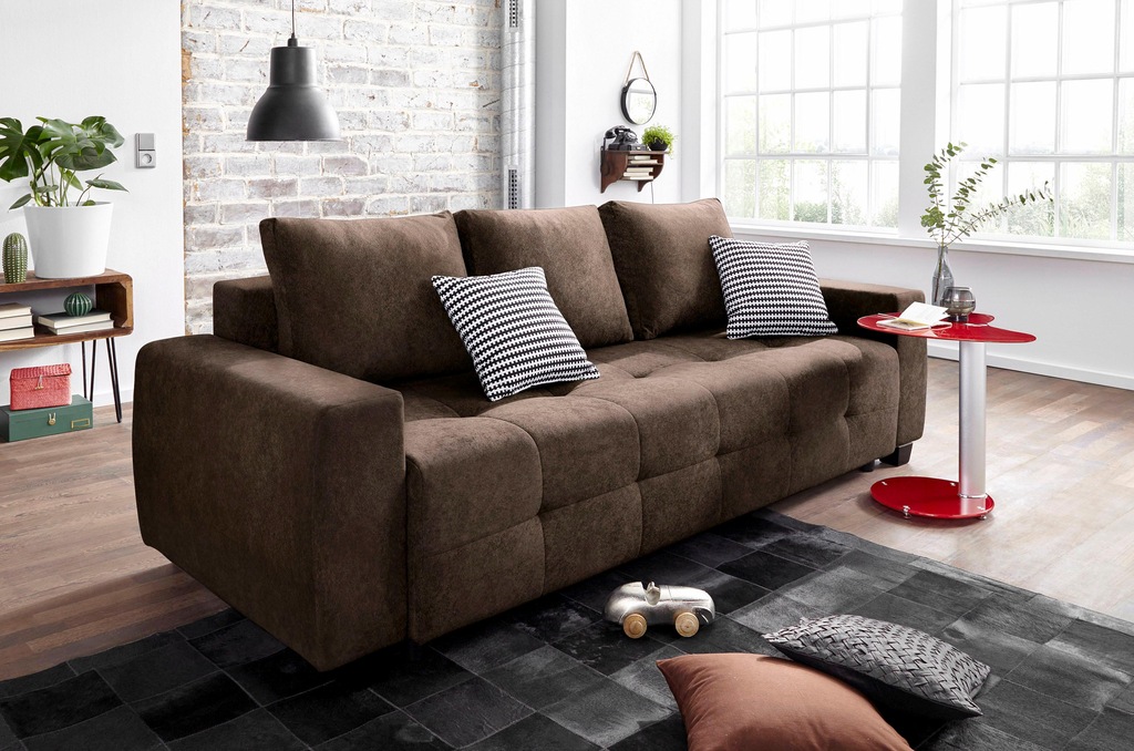 Bild von COLLECTION AB Schlafsofa "Bella", mit Bettfunktion und Bettkasten, inkl. loser Rücken- und Zierkissen