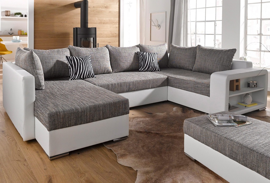 Bild von COLLECTION AB Wohnlandschaft "John U-Form", mit Bettfunktion, wahlweise mit Federkern