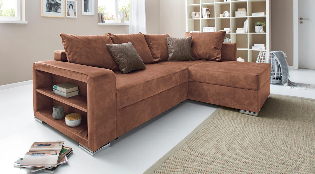 Bild von COLLECTION AB Ecksofa "John L-Form", inklusive Bettfunktion und Bettkasten