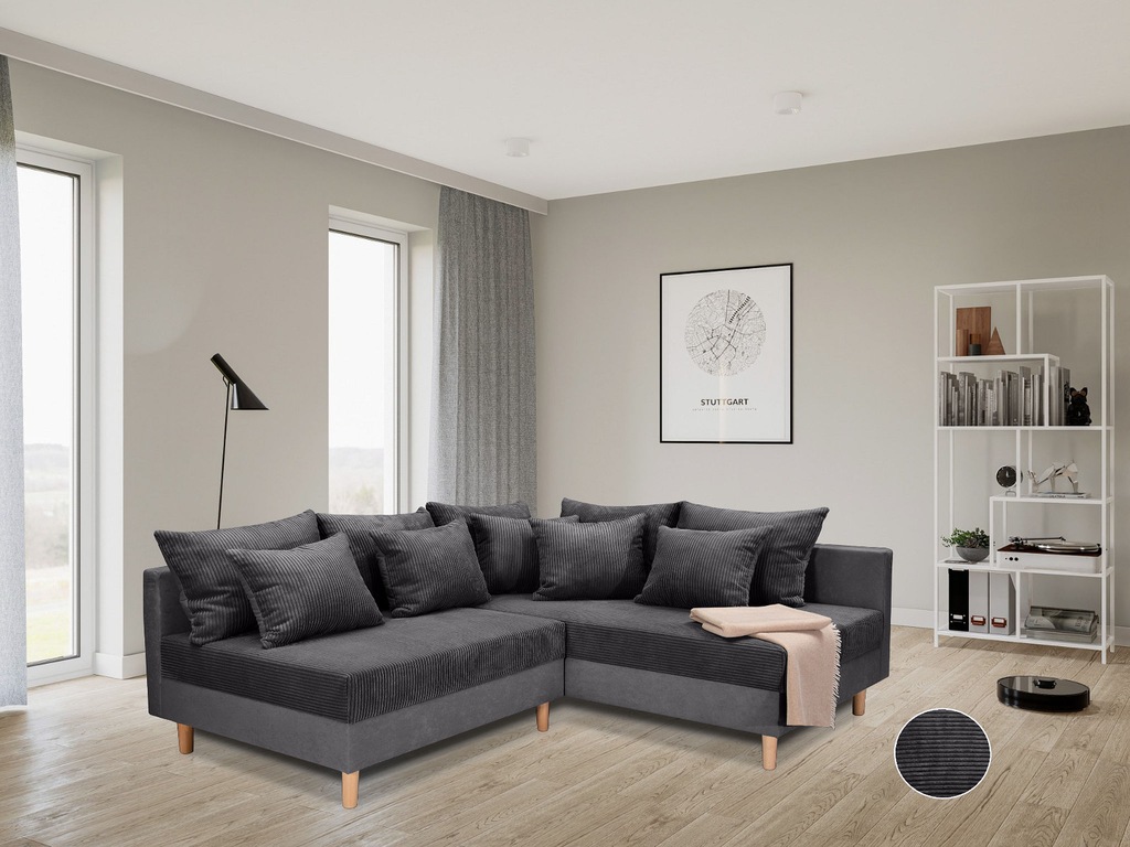 Bild von COLLECTION AB Ecksofa "L-Form", Ecksofa,Ottomane rechte Seite montierbar,Komfortablen bonnelfederkern