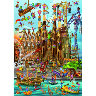 Bild von DToys Cartoon Collection - Sagrada Familia 1000 Teile Puzzle Dtoys-79183