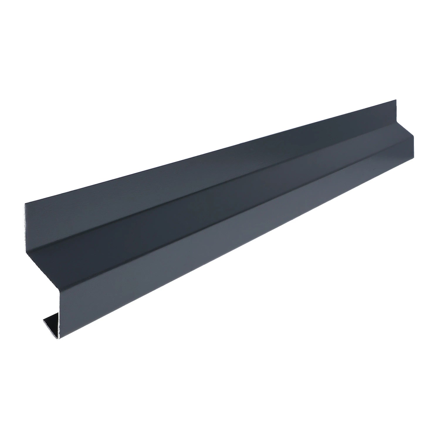 Bild von Smart Wandanschlussleiste Stahl 6,2 cm x 2 cm x 200 cm Anthrazitgrau