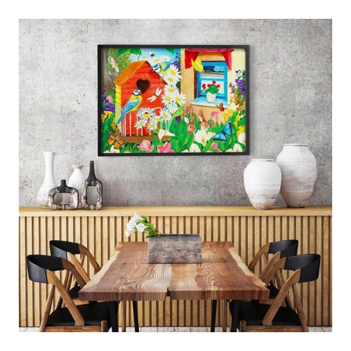Bild von ENJOY Puzzle Birdhouse Garden - 1000 Teile für entspannte Stunden