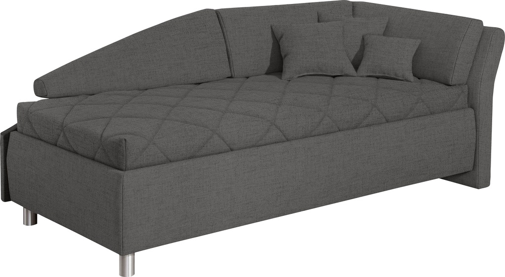 Bild von alina Schlafsofa "Lindsay", Bettkasten, Zierkissen-Set aus: 2 Stk. 40x40cm, 1 Stk. 30x30cm