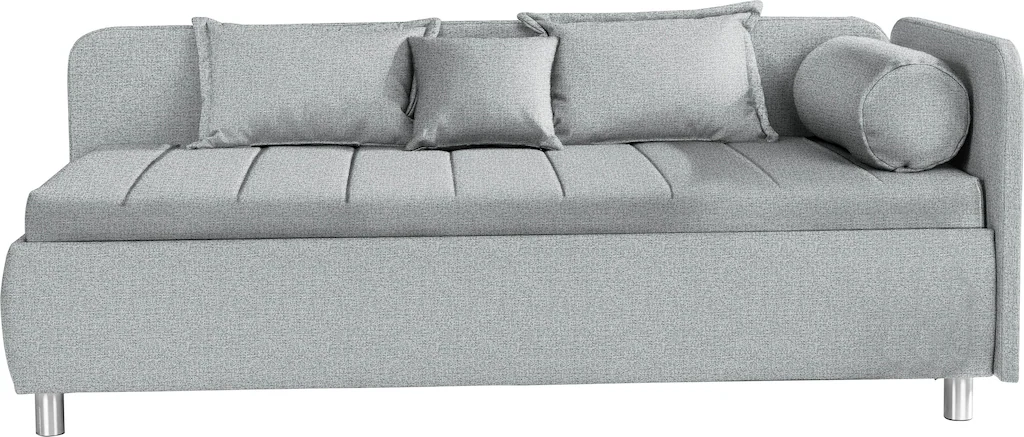 Bild von alina Schlafsofa "Kiana", mit Bettkasten und Zierkissen, Liegefläche 90/200 cm oder 100/200 cm