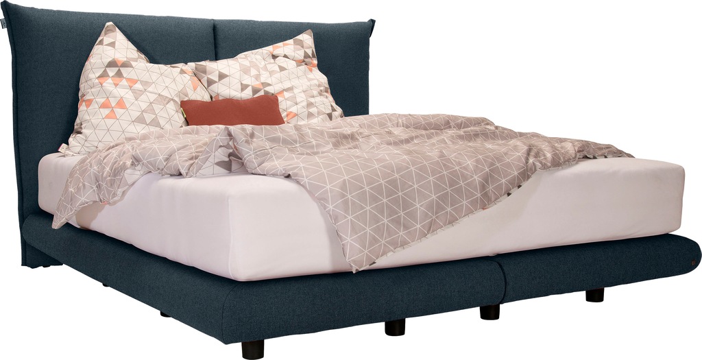 Bild von TOM TAILOR HOME Boxspringbett "SOHO PILLOW BOX", in Schwebeoptik, Kopfteil in Kissenform, Höhe 120 cm