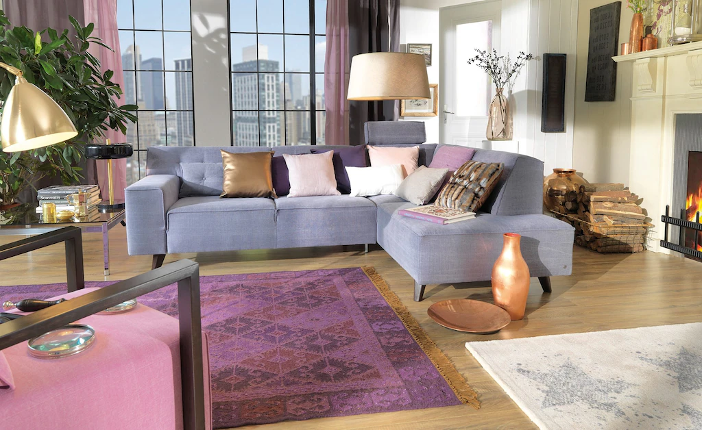 Bild von TOM TAILOR HOME Ecksofa "NORDIC CHIC", mit Ottomane, wahlweise mit Sitzvorzug, Füße Buche natur