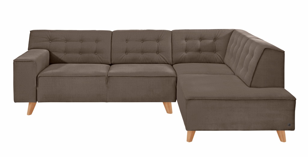 Bild von TOM TAILOR HOME Ecksofa "NORDIC CHIC", mit Ottomane, wahlweise mit Sitzvorzug, Füße Buche natur