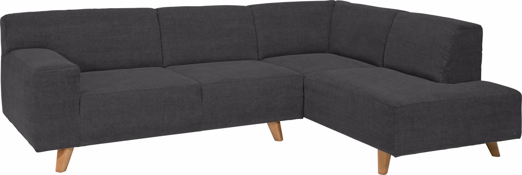 Bild von TOM TAILOR HOME Ecksofa "NORDIC PURE", mit Ottomane, im Retrolook, Füße Buche natur