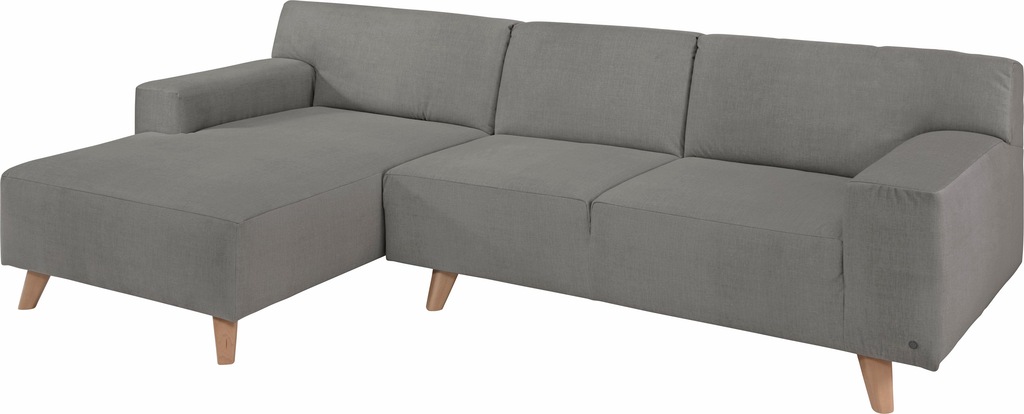 Bild von TOM TAILOR HOME Ecksofa "NORDIC PURE", mit Recamiere, im Retrolook, Füße Buche natur