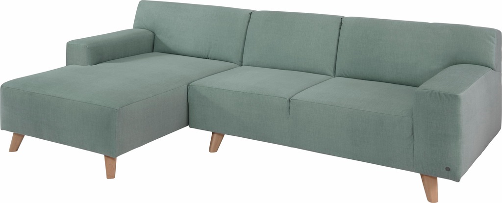 Bild von TOM TAILOR HOME Ecksofa "NORDIC PURE", mit Recamiere, im Retrolook, Füße Buche natur