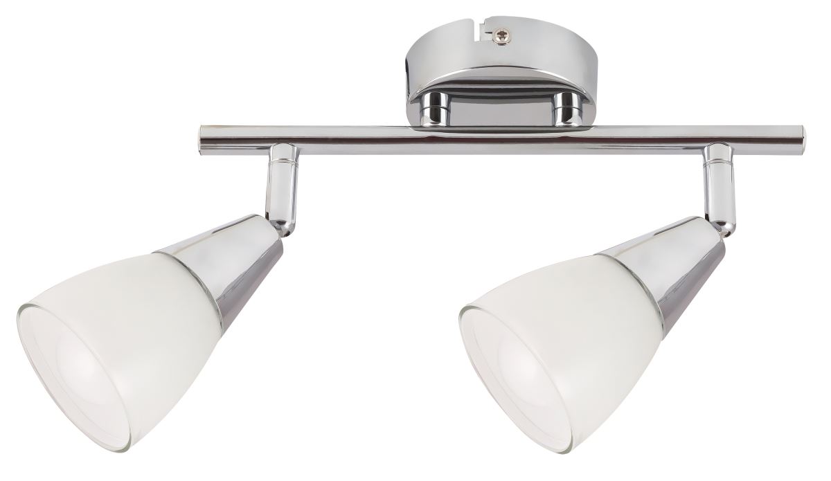 Bild von Rabalux LED Deckenspots "Nicolette" 2-flammig, Metall, silber, E14, L80mm
