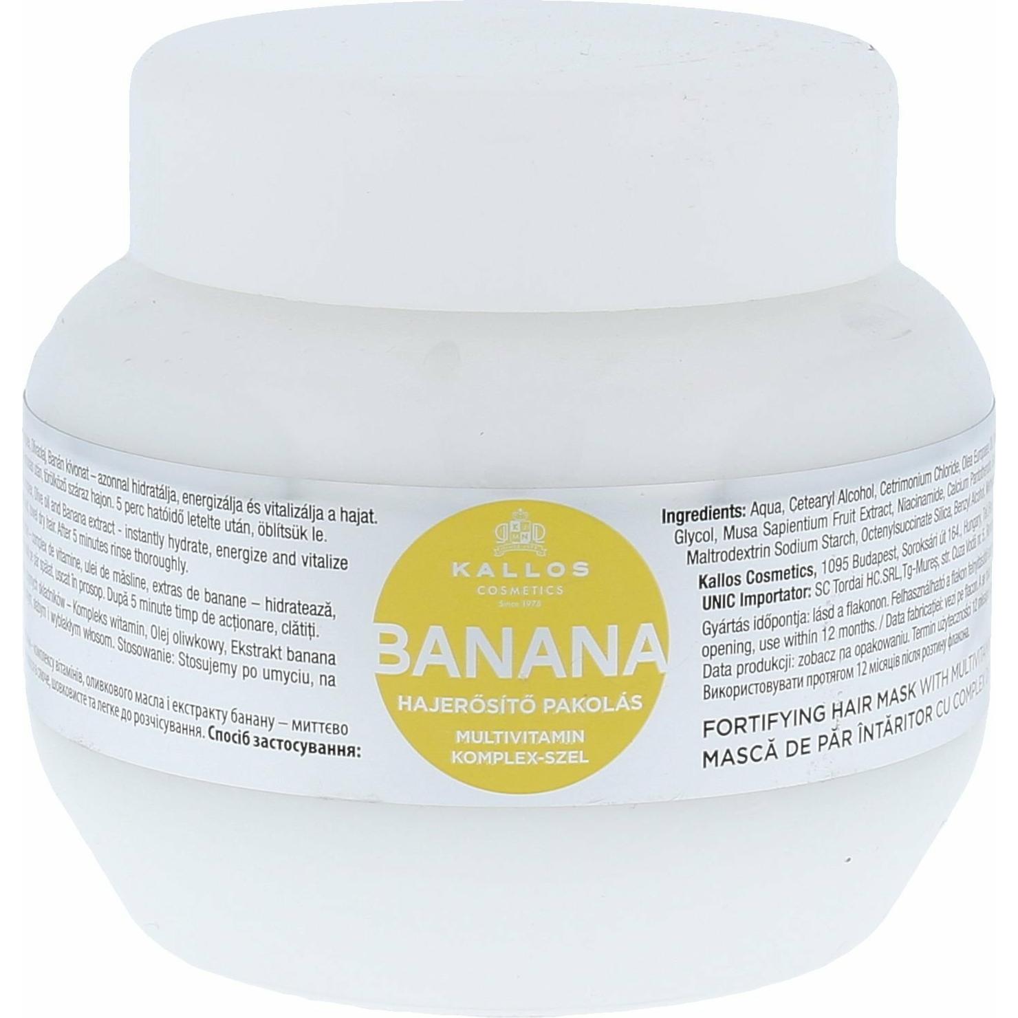 Bild von Kallos Cosmetics Haarkur Kallos Bananen-Haar-Maske 275ml