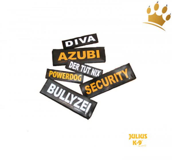 Bild von Julius-K9 Hunde-Powergeschirr 2 Klettsticker "Schmusebacke"