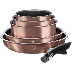 Bild von BerlingerHaus BH1591 12 pcs cookware set Metallic Line Rose Gold Edition rose g, Pfanne + Kochtopf, Rosa
