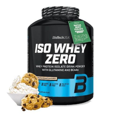 Bild von BioTechUSA Iso Whey ZERO | Gluten, Sugar FREE | Lactose Reduced | Premium Whey Protein Isolate, 2270g, Cookies & Cream