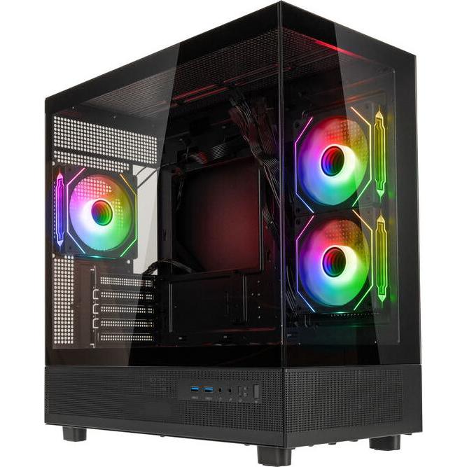 Bild von Dell GSI SmartAssembly ARGB Glass Micro-ATX Case - 750W Gold (mATX), PC Gehäuse, Mehrfarbig