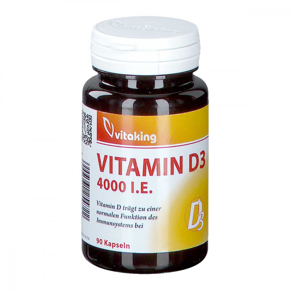 Bild von Vitamin D3 4.000 I.E. Kapseln 90 Stück - Bei Vitamin D Mangel
