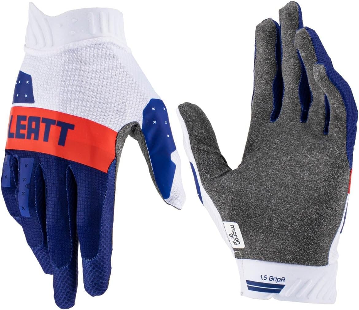 Bild von Leatt 1.5 GripR Motocross Handschuhe, weiss-rot-blau, Größe XL für Männer