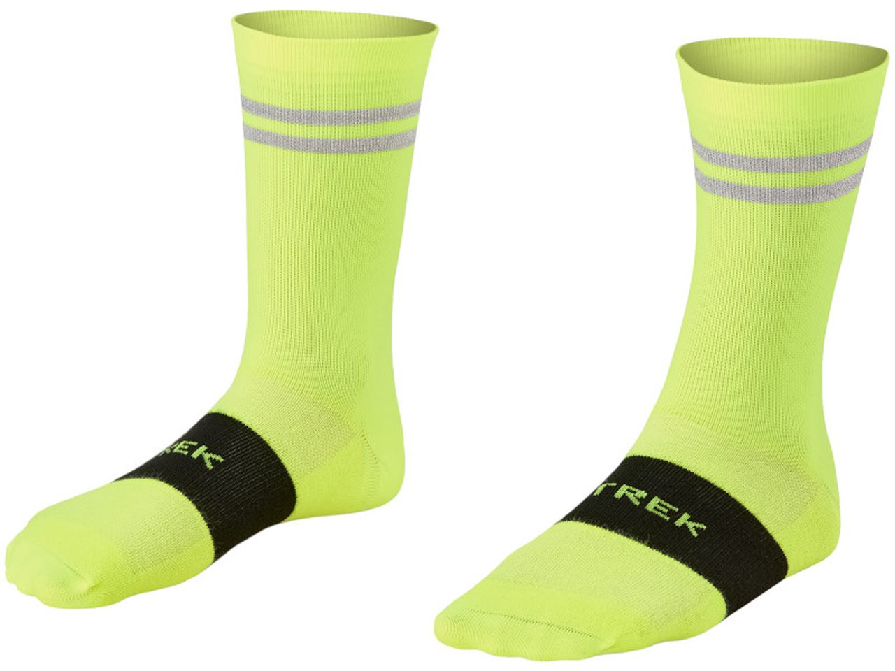 Bild von Trek Race Reflective Crew Fahrrad Socken gelb 2025 XL (46-48)