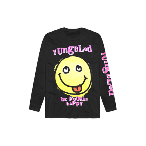 Bild von Yungblud - Rave Smile Longsleeve in Schwarz für Erwachsene