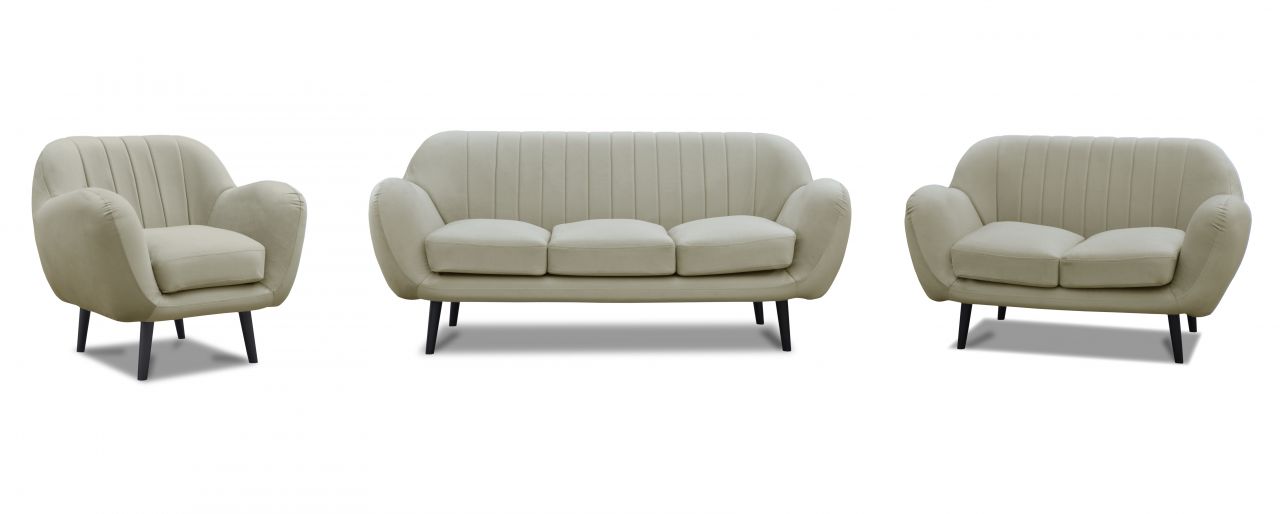 Bild von Sofa Set ADAMO 3-2-1 in diversen Stoff und Farbvarianten