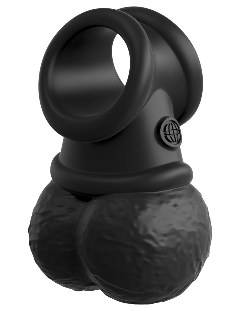 Bild von Penisring „The Crown Jewels – Vibrating Swinging Balls“ mit schwingenden Vibro-Hoden (295 g)