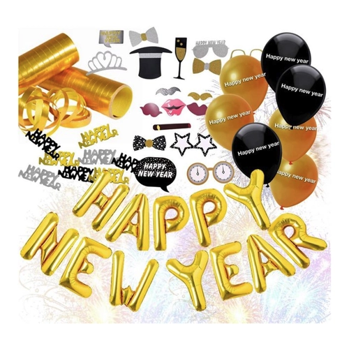 Bild von Dekotalent® Hängedekoration 3x XXL Silvester Deko Set