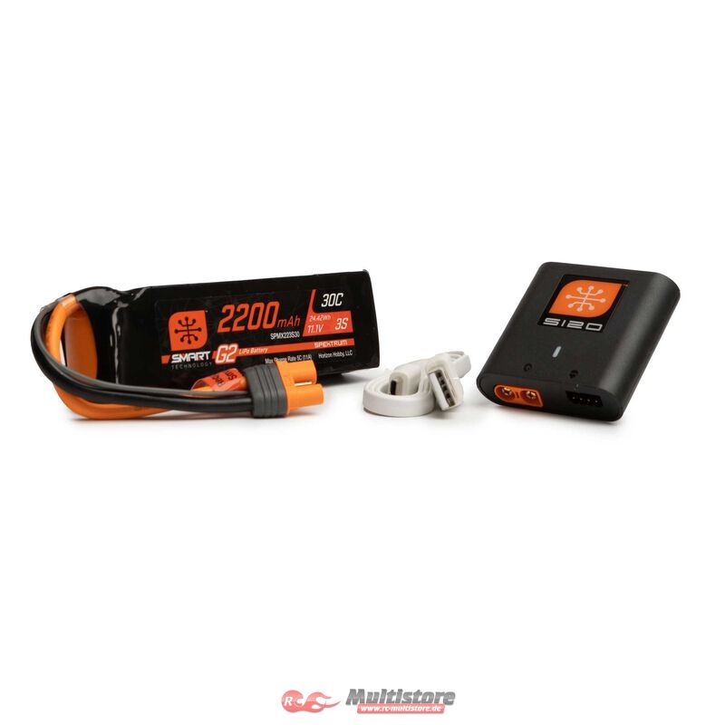 Bild von Spektrum Smart G2 Powerstage Air Bundle 3S 2200mAh LiPo Akku / S120 Ladegerät / SPMXPSA200