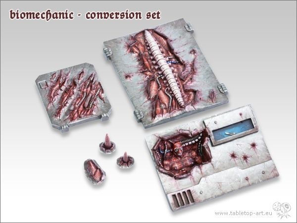 Bild von Biomechanic Umbau Set (6) Tabletop Art Base Gestalltung Farzeug Umbau Gelände