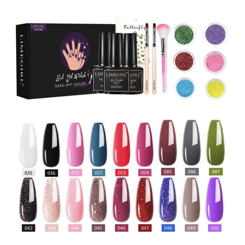 Bild von Shinina Nagellack-Set mit 18 Farben für kreative Nageldesigns
