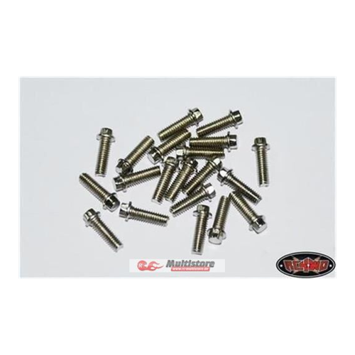 Bild von RC4WD Miniatur Skalen Hex Schrauben (M2.5 x 8mm) (Silber)