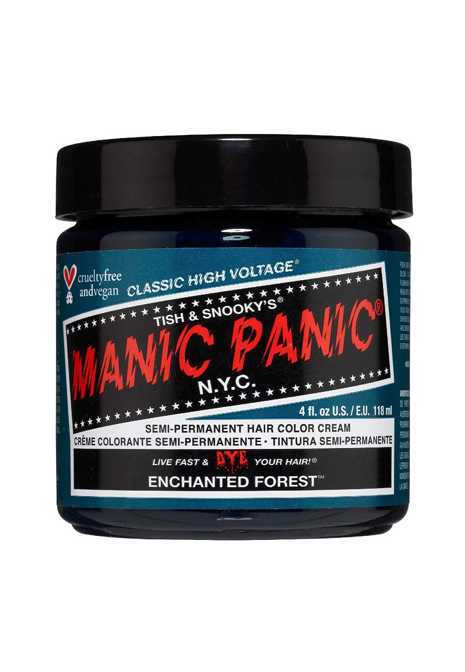 Bild von BECKER-MANICURE Haarcreme Manic Panic Semi-Permanente Hair Color Creme - Enchant Forrest 118ml