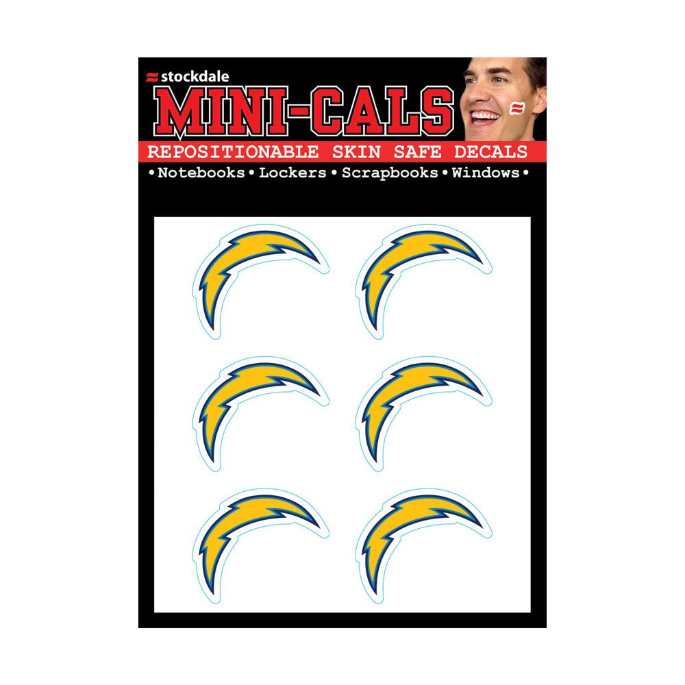 Bild von WinCraft Wanddekoobjekt 6er Gesicht Aufkleber 3cm Los Angeles Chargers