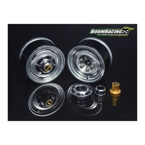 Bild von Boomracing Modellbausatz 1.55 Yota LC Classic Front Beadlock Wheels (2) mit 3mm Wideners (2) G