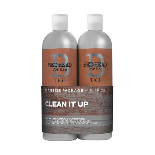 Bild von Bed Head for Men by TIGI | Clean Up Tiefreinigungsshampoo und Conditioner Set