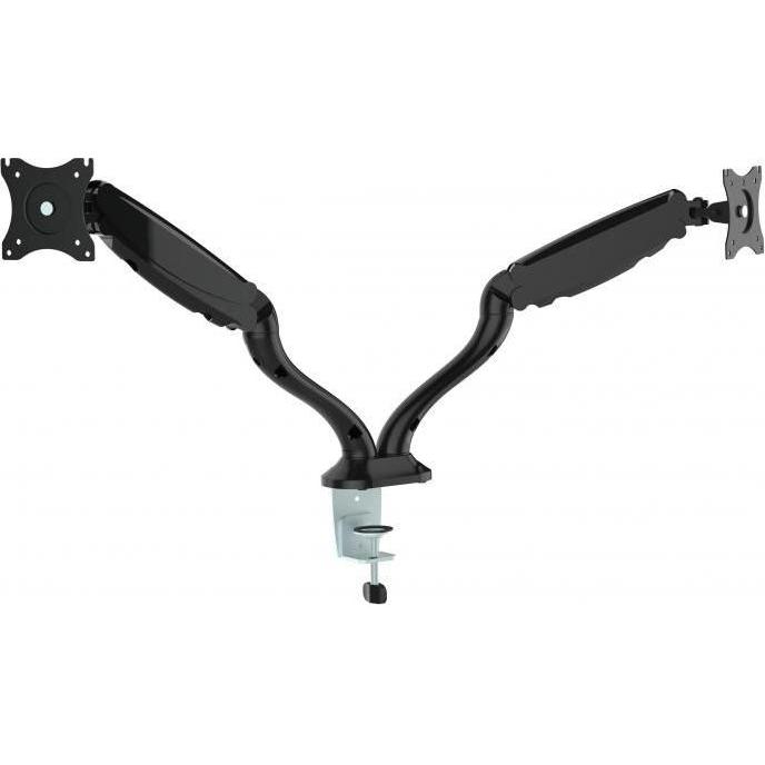 Bild von Sbox Staender fuer zwei Monitore, 33-68cm 13-27Zoll Last 6kg pro LCD VESA 75x75 und 100x100 Neigung 90... (Tisch, 27.01"), Monitor Halterung, Schwarz
